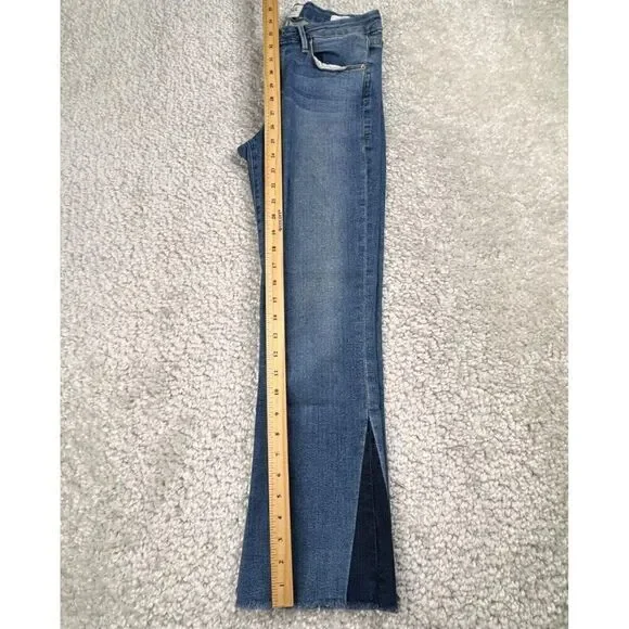 FRAME Le Crop Mini Boot Jean Raw Hem Austin Wash - Picture 10 of 11